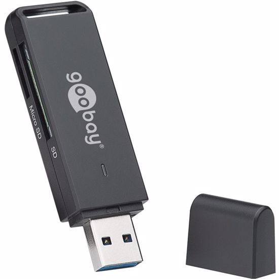 Fotografija izdelka GOOBAY USB3.0 microSD/SD čitalec kartic