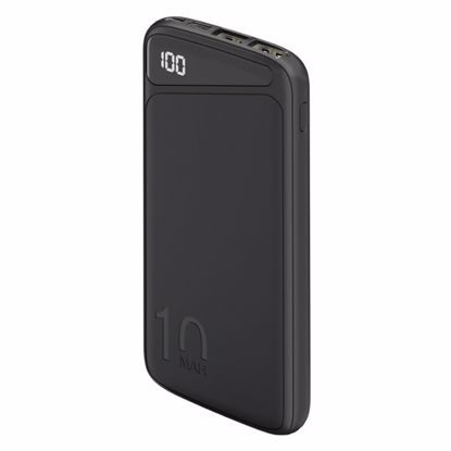 Fotografija izdelka GOOBAY PowerBank Slimline 10.000 mAh črna prenosna baterija