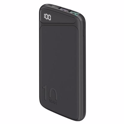 Fotografija izdelka GOOBAY PowerBank 10.000 mAh USB-C Quick-Charge 3.0 črna prenosna baterija