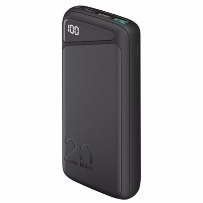 Fotografija izdelka GOOBAY PowerBank 20.000 mAh USB-C 3.0 Quick-Charge črna prenosna baterija