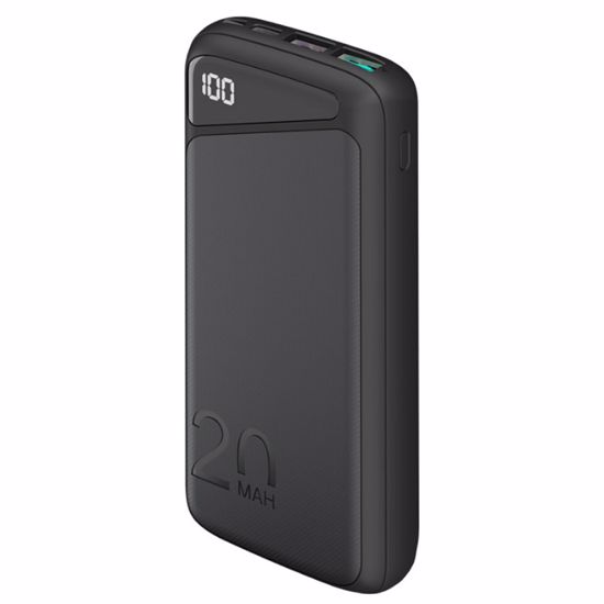 Fotografija izdelka GOOBAY PowerBank 20.000 mAh USB-C 3.0 Quick-Charge črna prenosna baterija