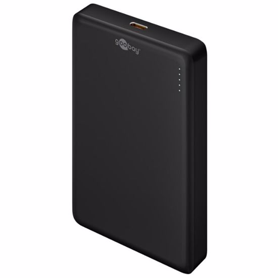 Fotografija izdelka GOOBAY Magnetic Wireless PowerBank 10.000 mAh črna brezžična prenosna baterija