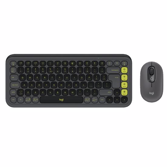 Fotografija izdelka LOGITECH POP Icon Combo brezžična grafit/zelena tipkovnica + miška