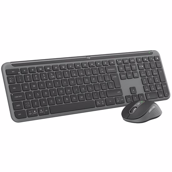 Fotografija izdelka LOGITECH Signature Slim Combo MK950 črna slo tisk brezžična tipkovnica + miška