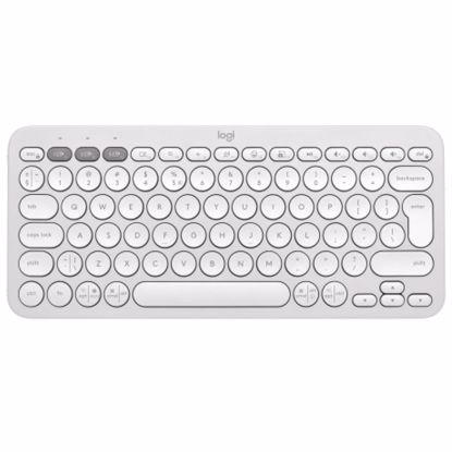 Fotografija izdelka LOGITECH PEBBLE KEYS 2 K380s Bluetooth bela tipkovnica