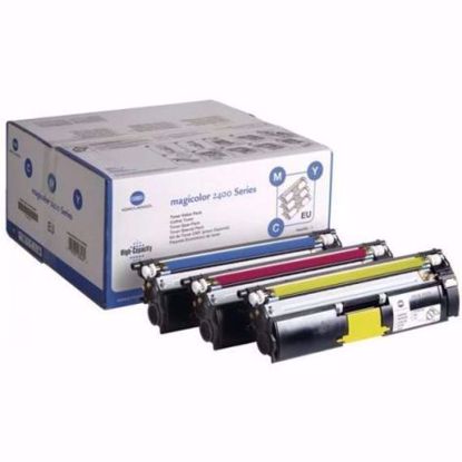 Fotografija izdelka Konica Minolta original toner A00W012 Moder, Škrlaten, Rumena Original