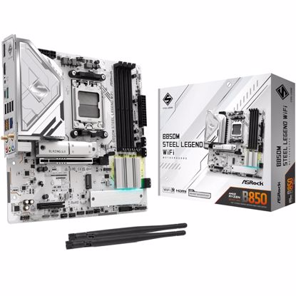 Fotografija izdelka ASROCK B850M Steel Legend WiFi AM5 4xDDR5 mATX osnovna plošča