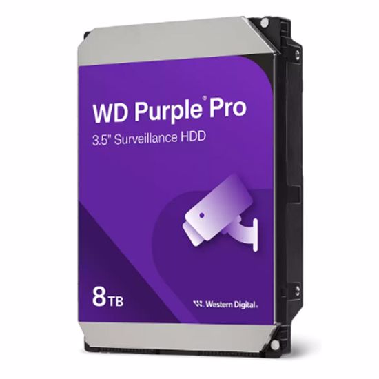 Fotografija izdelka WD Purple Pro Smart 8TB Surveillance 3,5" SATA3 256MB 7200rpm (WD8002PURP) trdi disk