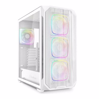 Fotografija izdelka SHARKOON AK5M RGB midiATX okno belo ohišje