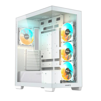 Fotografija izdelka Gigabyte C500 PANORAMIC STEALTH ICE USB-C USB 3.2 Gen2 ATX ARGB osvetljeno ohišje, belo