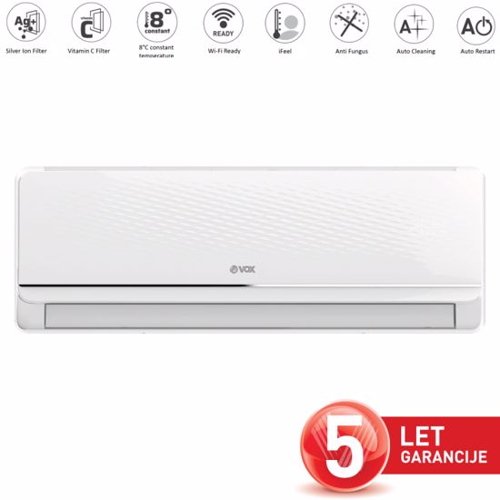 Fotografija izdelka VOX klima naprava IFX24-SCCT z MONTAŽO [WiFiready, 8°C CTemp, VFilter, SFilter]