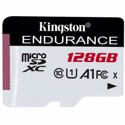 Fotografija izdelka KINGSTON High Endurance microSD 128GB Class 10 UHS-I U3 (SDCE/128GB) spominska kartica