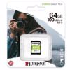 Fotografija izdelka KINGSTON Canvas Select Plus SD 64GB Class10 UHS-I FullHD 1080p 4K (SDS2/64GB) spominska kartica