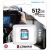 Fotografija izdelka KINGSTON Canvas Go! Plus SD 512GB Class 10 UHS-I U3 V30 (SDG3/512GB) spominska kartica