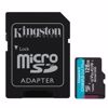 Fotografija izdelka KINGSTON Canvas Go! Plus microSD 128GB Class 10 UHS-I U3 V30 A2 adapter (SDCG4/128GB) spominska kartica