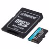 Fotografija izdelka KINGSTON Canvas Go! Plus microSD 128GB Class 10 UHS-I U3 V30 A2 adapter (SDCG4/128GB) spominska kartica