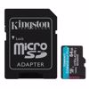 Fotografija izdelka KINGSTON Canvas Go! Plus microSD 64GB Class 10 UHS-I U3 V30 A2 adapter (SDCG4/64GB) spominska kartica