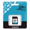 Fotografija izdelka KINGSTON Canvas Go! Plus SD 128GB Class10 UHS-I U3, V30, 4K UHD (SDG4/128GB) spominska kartica