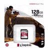 Fotografija izdelka KINGSTON Canvas React Plus SD 128GB Class10 UHS-II (SDR2/128GB) spominska kartica