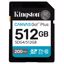 Fotografija izdelka KINGSTON Canvas Go! Plus SD 512GB Class10 UHS-I U3, V30, 4K UHD (SDG4/512GB) spominska kartica