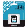 Fotografija izdelka KINGSTON Canvas Go! Plus SD 512GB Class10 UHS-I U3, V30, 4K UHD (SDG4/512GB) spominska kartica