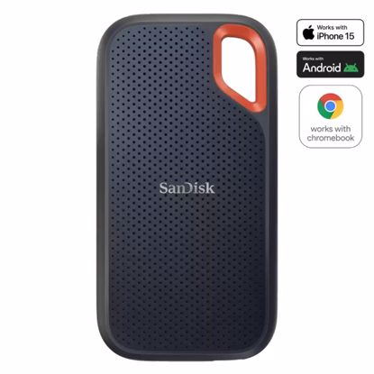 Fotografija izdelka SANDISK Extreme Portable 2TB USB 3.2 Gen 1 (SDSSDE61-2T00-G25) zunanji prenosni SSD disk