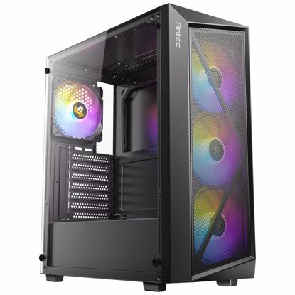 Fotografija izdelka ANTEC AX67 ARGB Midi-T ATX okno gaming črno ohišje