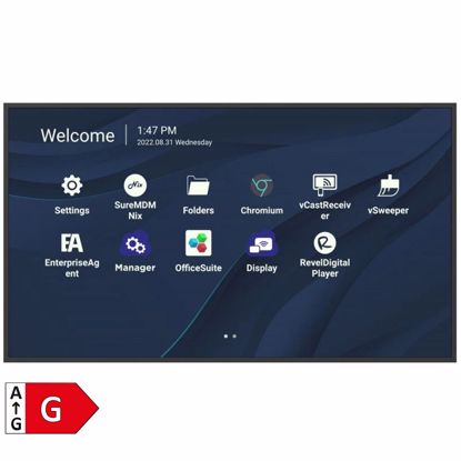 Fotografija izdelka VIEWSONIC CDE6530 65" (165,1cm) 4K HDMI Wi-Fi/BT 24/7 informacijski monitor