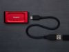Fotografija izdelka Zunanji SSD 1TB Type-C USB 3.2 Gen2 NVMe, Kingston XS1000R, rdeč (SXS1000R/1000G)