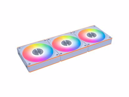 Fotografija izdelka Ventilator za ohišje Lian Li UNI FAN CL Wireless 120 Reverse Blade ARGB PWM 120mm, 3 Pack+kontroler, bel