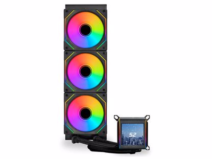 Fotografija izdelka Komplet za tekočinsko hlajenje AIO Liquid Cooler Lian Li GALAHAD II LCD 360 SL-Infinity, ARGB, črn