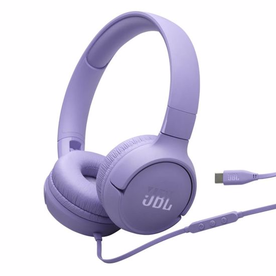 Fotografija izdelka JBL Tune 520 USB-C žične slušalke, vijolične