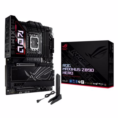 Fotografija izdelka ASUS ROG MAXIMUS Z890 HERO GAMING WIFI LGA1851 DDR5 RGB gaming ATX osnovna plošča