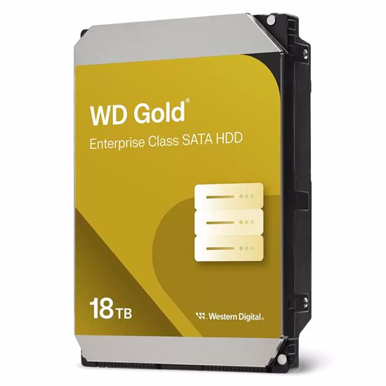 Fotografija izdelka WD Gold Enterprise 18TB 3,5" SATA3 512MB 7200 (WD181KRYZ) trdi disk