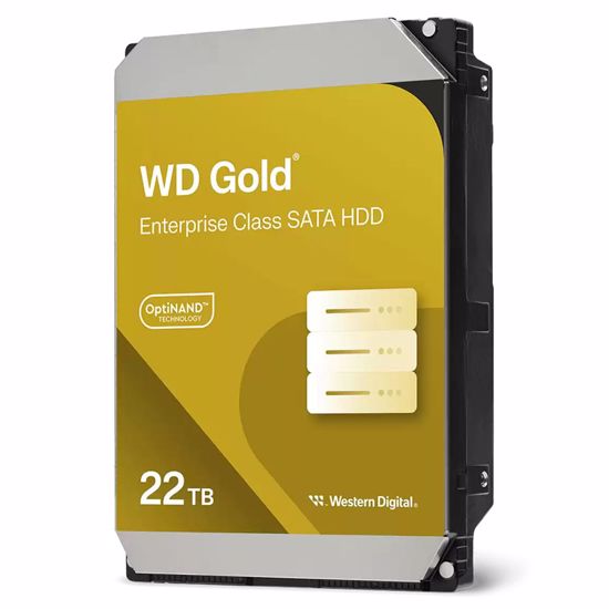 Fotografija izdelka WD Gold Enterprise 22TB 3,5" SATA3 512MB 7200 (WD221KRYZ) trdi disk