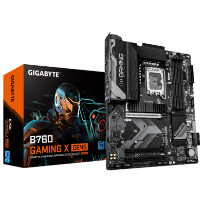 Fotografija izdelka GIGABYTE B760 GAMING X GEN5, DDR5, SATA3, USB3.2Gen2, DP, LGA1700 ATX