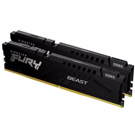 Fotografija izdelka KINGSTON Fury Beast 128GB (2x64GB) 5600MT/s DDR5 CL36 XMP/EXPO KF556C36BBEK2-128 ram pomnilnik
