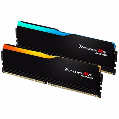 Fotografija izdelka G.SKILL Ripjaws M5 Neo RGB 64GB (2x32GB) 6000MT/s DDR5 CL36 EXPO/XMP F5-6000J3636F32GX2-RM5NRK ram pomnilnik