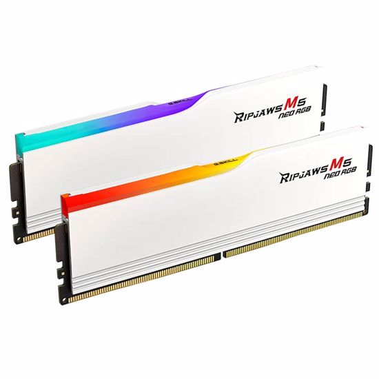 Fotografija izdelka G.SKILL Ripjaws M5 Neo RGB 32GB (2x16GB) 6000MT/s DDR5 CL36 EXPO/XMP F5-6000J3636F16GX2-RM5NRW ram pomnilnik