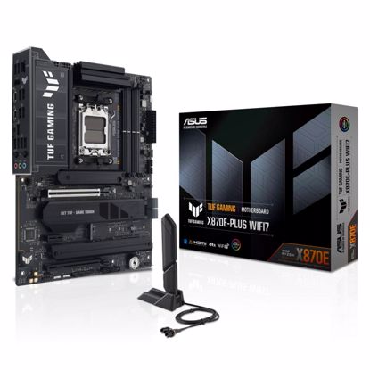 Fotografija izdelka ASUS TUF GAMING X870E-PLUS WIFI7 AM5 DDR5 RGB gaming ATX osnovna plošča