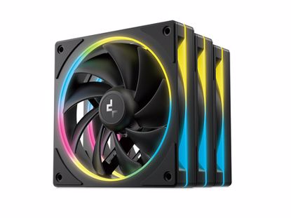 Fotografija izdelka Ventilator za ohišje DeepCool FL12 SE 3-IN-1 ARGB PWM 120mm, 3 Pack, črn