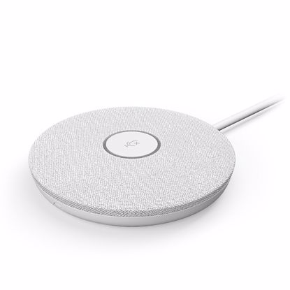 Fotografija izdelka LOGITECH Rally Mic Pod Hub LED za Rally žični sistem dodatni beli mikrofon