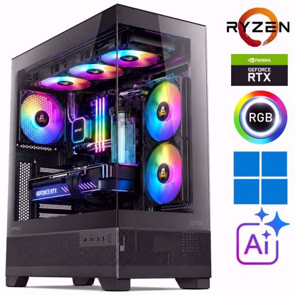 Fotografija izdelka @Gamer ⚡RAPTOR Ryzen7 7800X3D | 32GB DDR5 | SSD 2TB  NVMe | RTX 5070-12GB | Vodno hlajenje | Windows 11 PRO | Gaming namizni