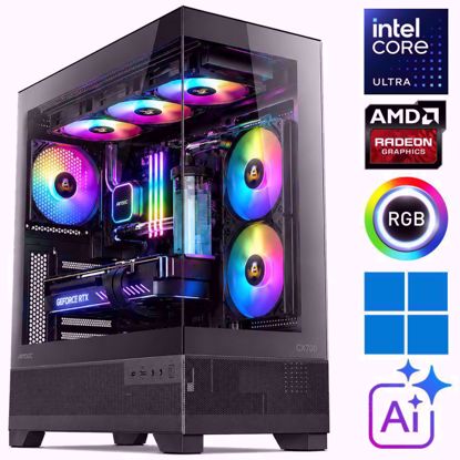Fotografija izdelka iGamer ⚡RAPTOR Ultra 5-225F | 32GB DDR5 | SSD 1TB NVMe | AMD RX9060XT-16GB | Vodno hlajenje | Windows 11 PRO | Gaming namizni