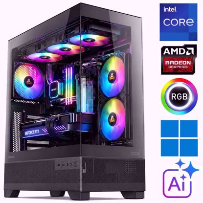 Fotografija izdelka iGamer ⚡RAPTOR Core i7-14700F | 32GB DDR5 | SSD 2TB NVMe | AMD RX9060XT-16GB  | Vodno hlajenje | Windows 11 PRO | Gaming namizni