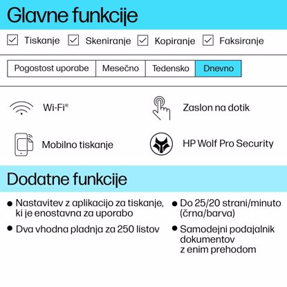 Fotografija izdelka Večfunkcijska brizgalna naprava HP OfficeJet Pro 9132e, Instant ink