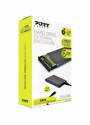 Fotografija izdelka HDD/SSD PORT ohišje za vgradni disk 2,5" USB-C, SATA