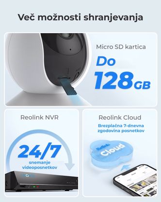 Fotografija izdelka Reolink IP Kamera  E serija E330 4MP, Notranja, dvosmerni zvok, Wi-fi