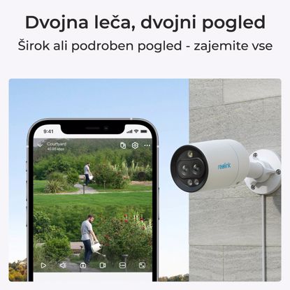 Fotografija izdelka Reolink IP Kamera P330M 4K, 8MP, Zunanja, Dvojna leča, Barvni nočni vid, POE