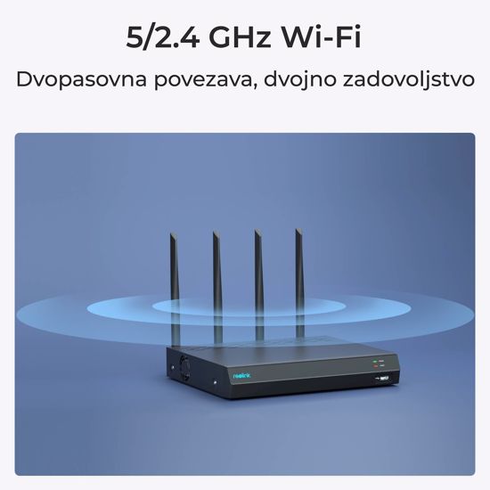Fotografija izdelka Reolink NVR snemalnik NVS12W 16MP, Wi-FI 6, 2TB HDD, 12 kanalni NVR